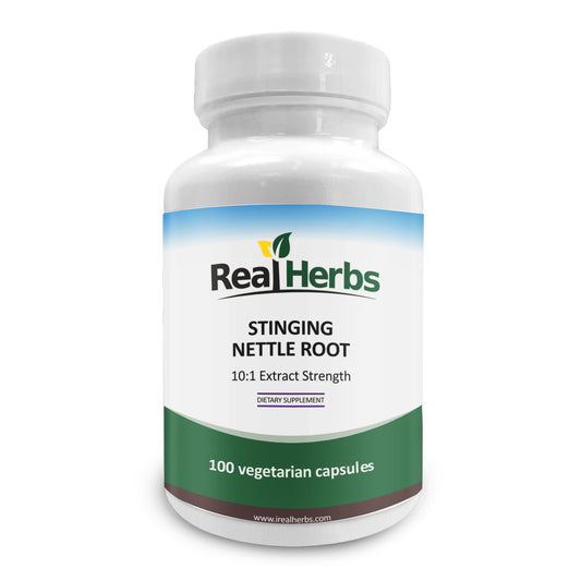 Stinging Nettle Root 10:1 Pure Extract 750mg - 100 Vegetarian Capsules